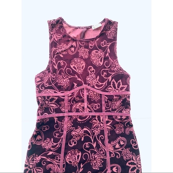 Free people floral velvet burnout mini dress - Picture 3 of 7